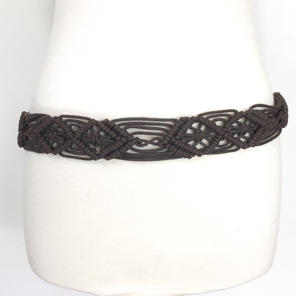 Vintage 60's/70's Handmade Macrame Tie Belt - Picture 5 of 7